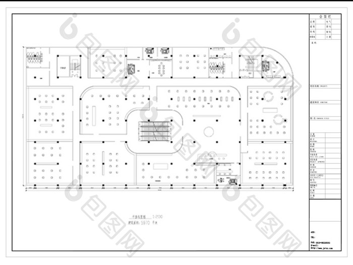 二层灯具展厅CAD图纸