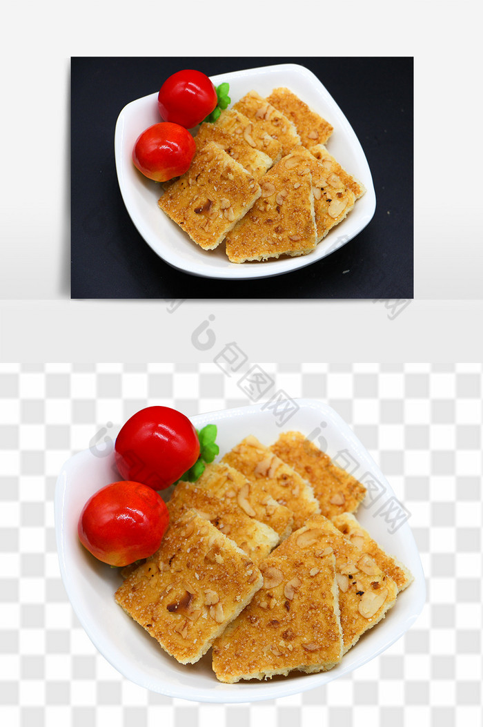 双层美味的饼干饼干图片