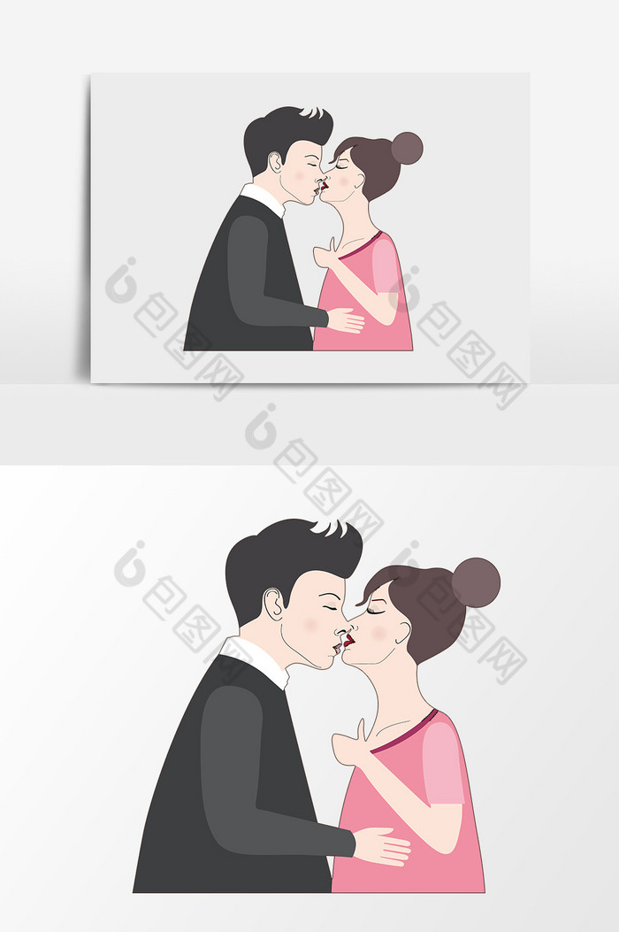 情侣接吻图片图片