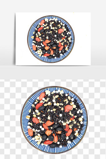 实物黑豆薏米等五谷素材图片