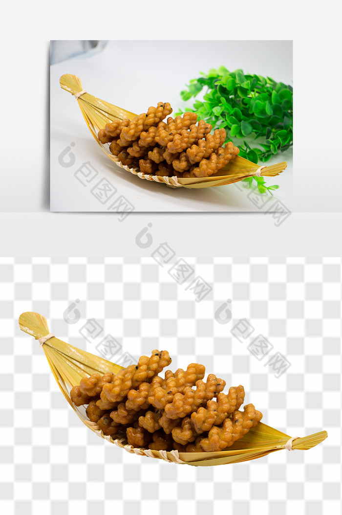 麻花面食食材图片