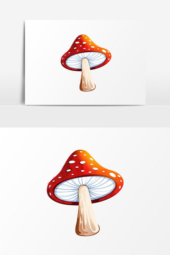 卡通蘑菇素材插画图片