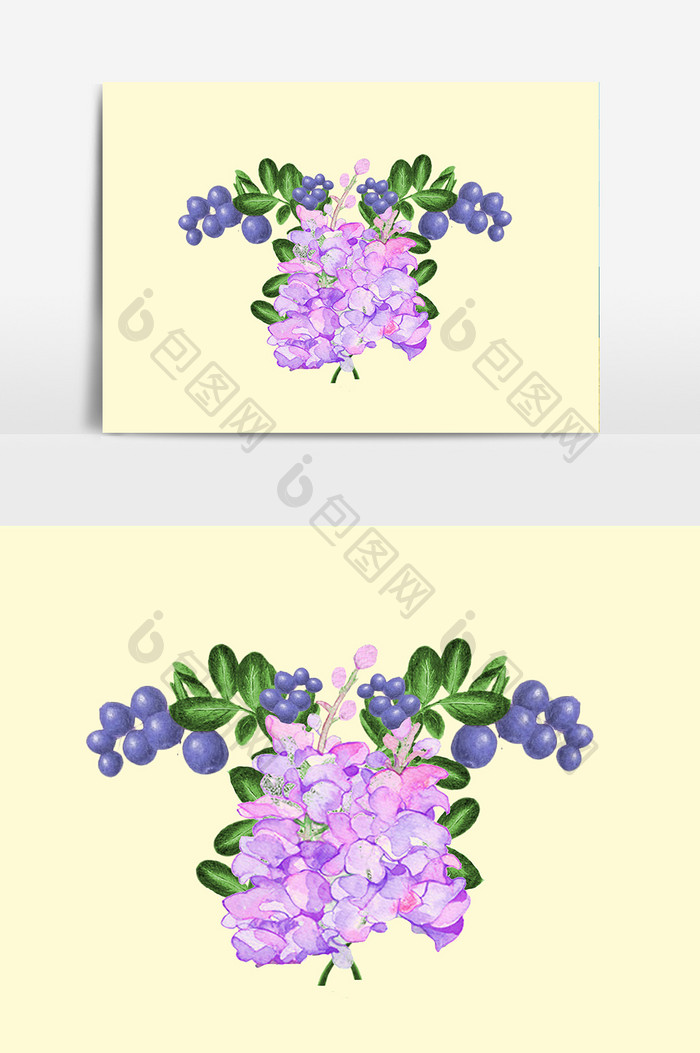 卡通手绘扁平紫色花 Ai素材 包图网 卡通手绘扁平紫色花 Ai素材 包图网