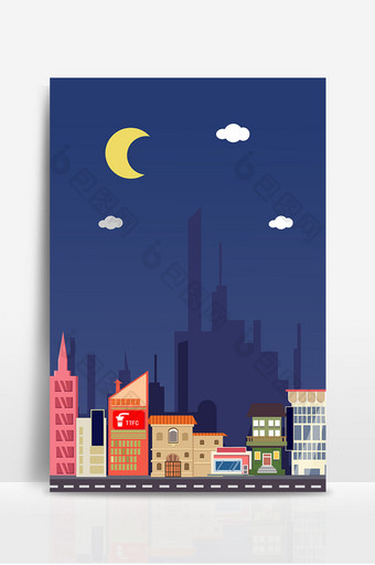 城市夜景设计背景图图片