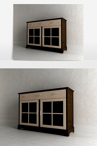 小柜子max 家具模型图片