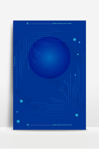 蓝色科技光感互联网背景海报图图片