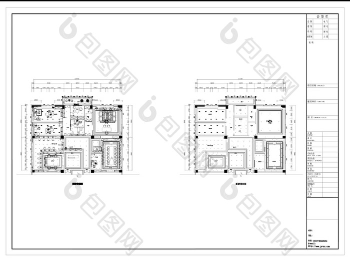 建筑办公室CAD图纸