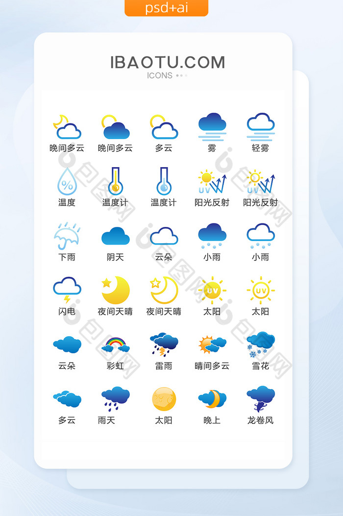 实用天气UI实用ICON图标图片图片
