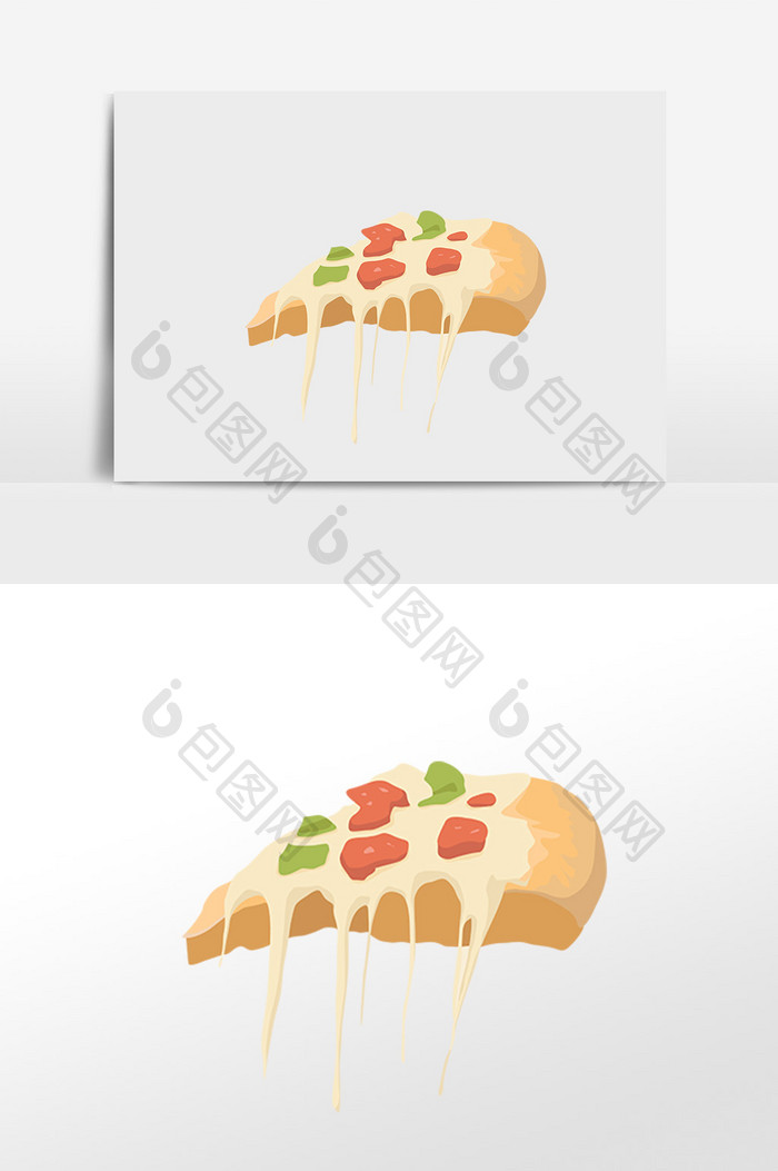 美味披萨插画素材