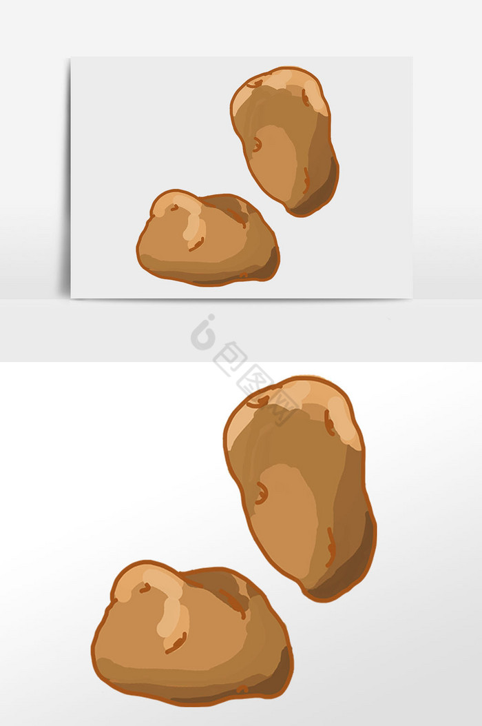 土豆插画图片