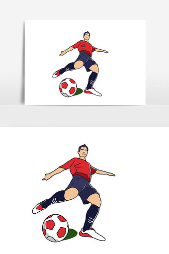 世界杯足球比赛插画图片