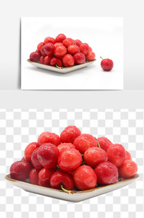 美味水果樱桃png元素