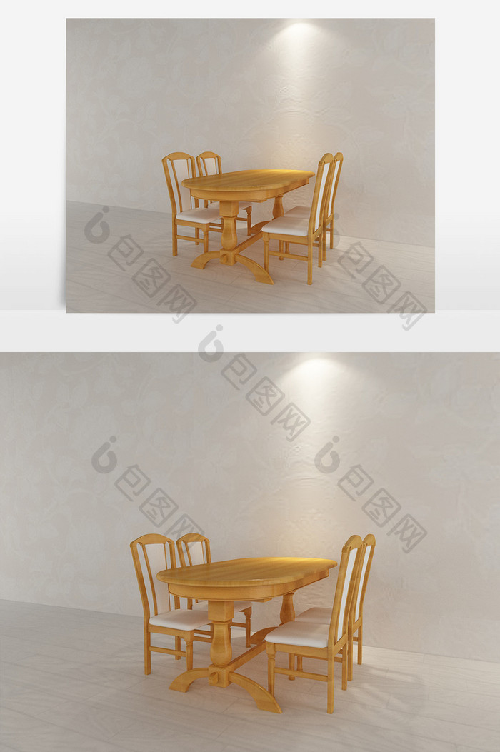 新中式风格四人餐桌