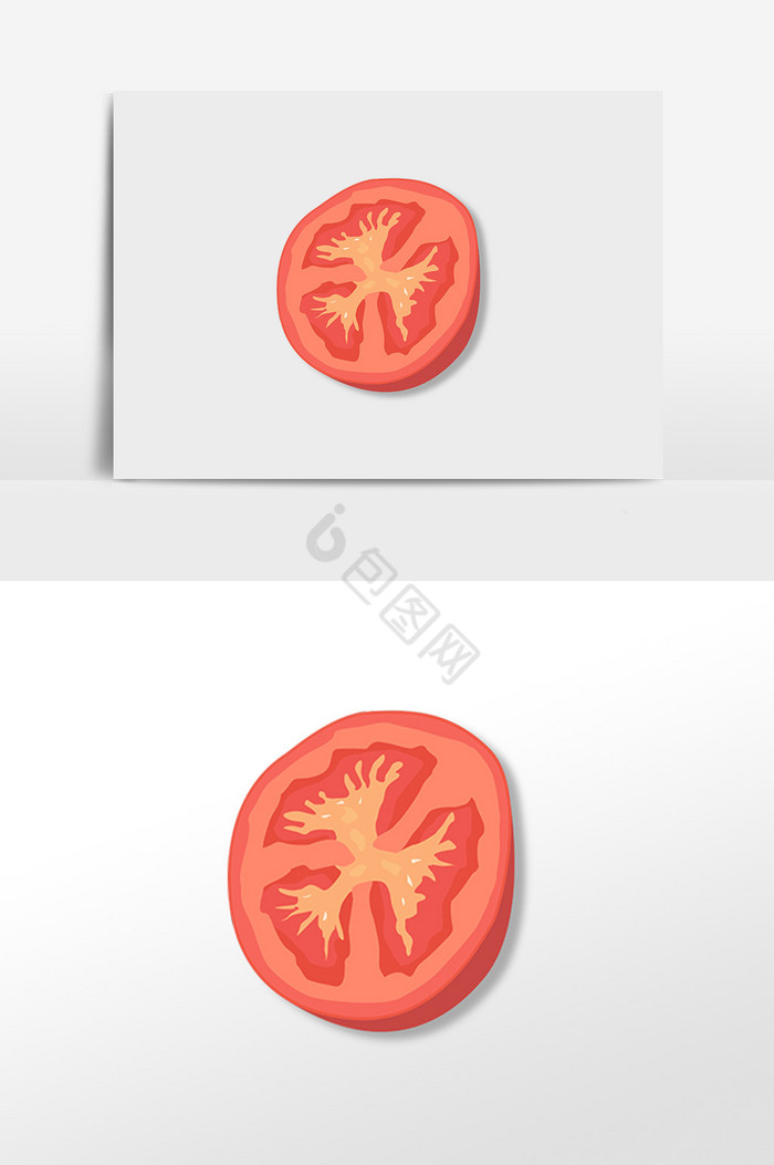 美味西红柿插画图片