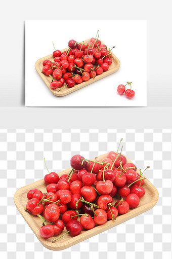 新鲜水果樱桃psd素材图片