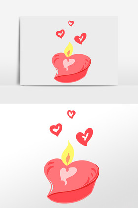 心形蜡烛插画呀暑假想去哪里呀暑假游爱心游微信配图爱呀电子小报