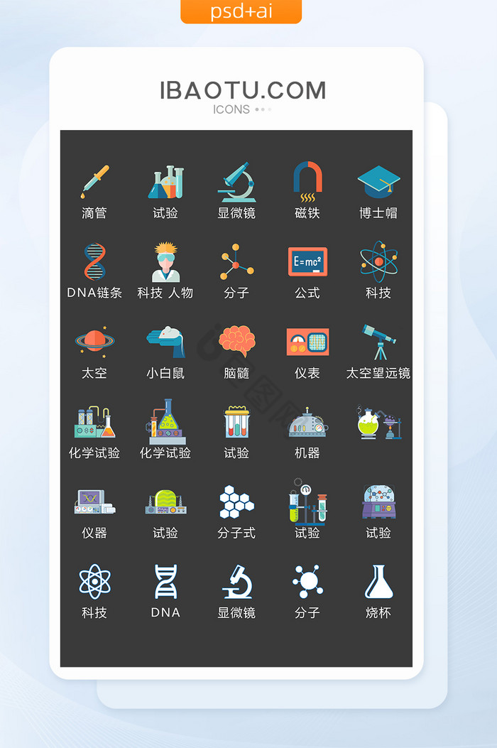 实验图标-实验图标设计图片-包图网