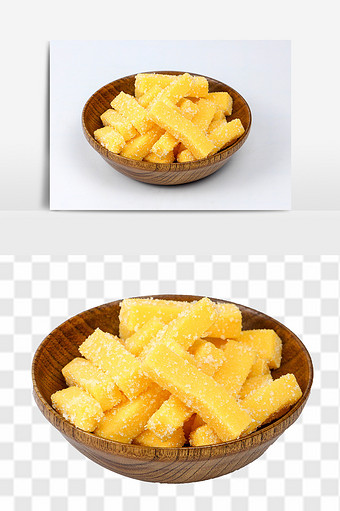 新鲜水果味芒果条素材图片