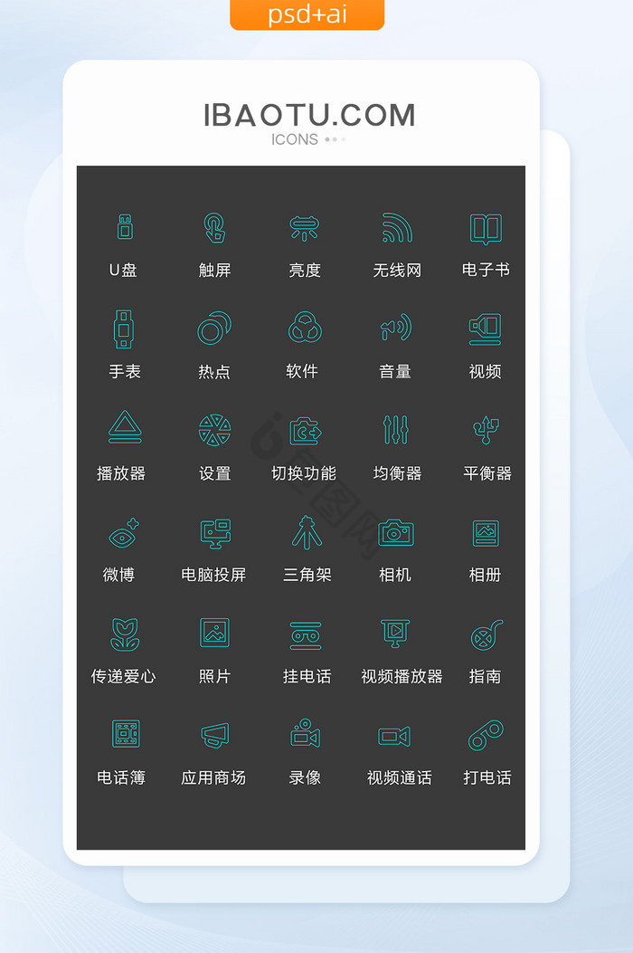 照片相册UI设计模板-包图网