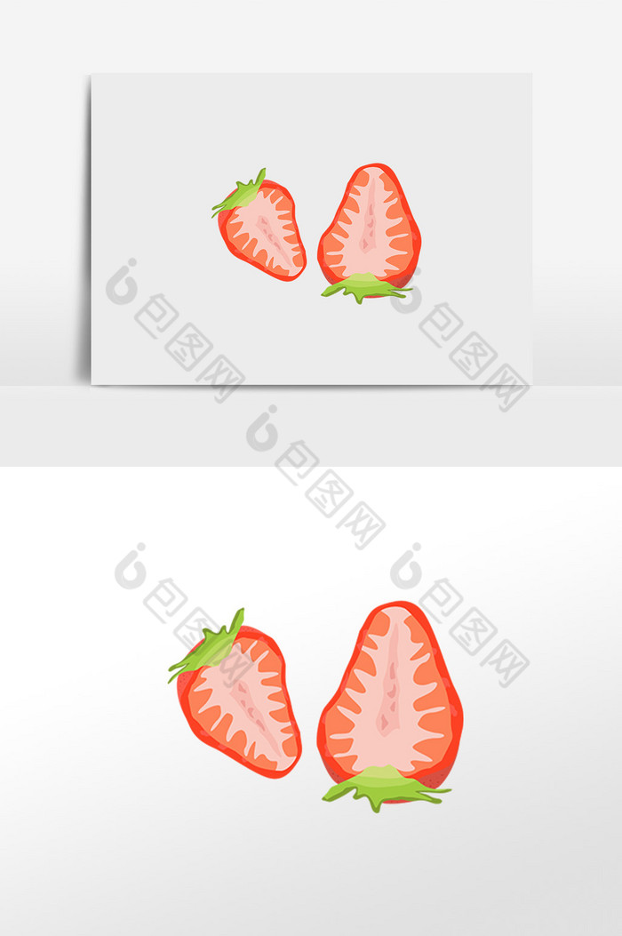 草莓插画图片图片