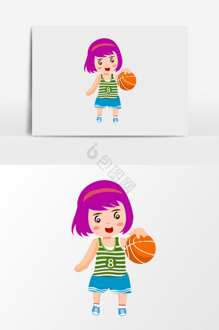 打篮球女孩图片