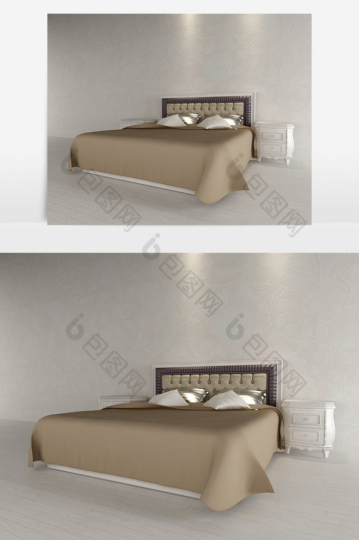新古典max风格双人床