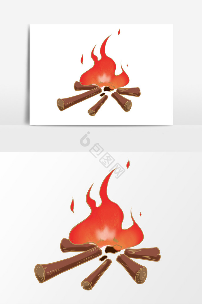 火焰木材图片