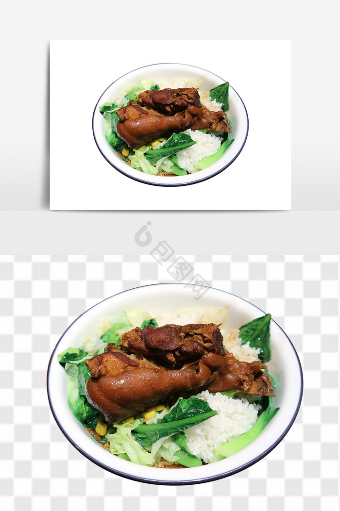 闽南特色猪脚饭食品