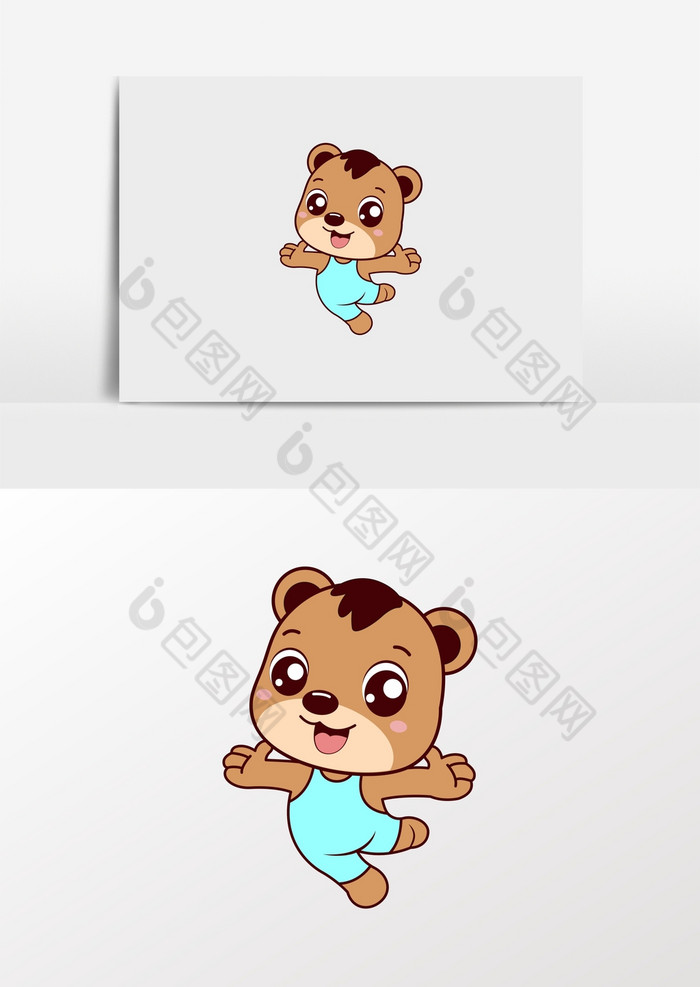 熊小熊吉祥物儿童logo图片图片