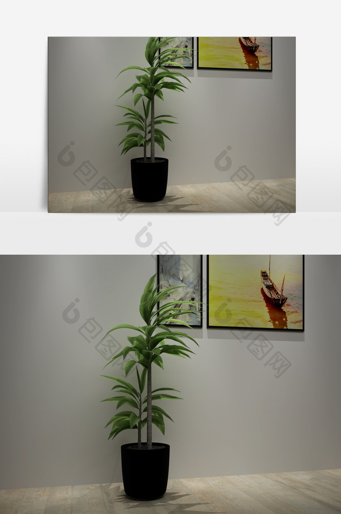 室内植物定制3D模型
