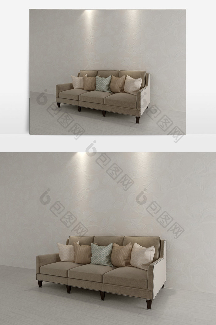 古典风格三人沙发