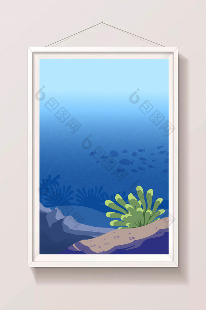 深海世界海洋插画图片图片