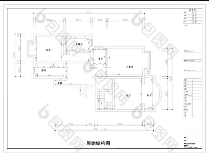 复式房CAD图纸