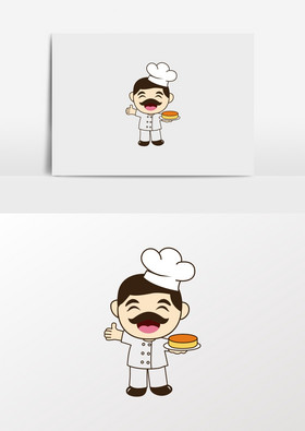 大叔烘焙师蛋糕logo