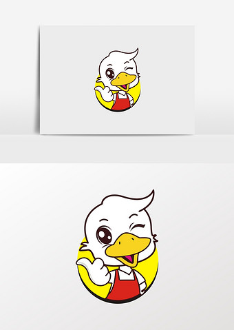 卡通鸭子鸭脖鸭掌logo图片下载