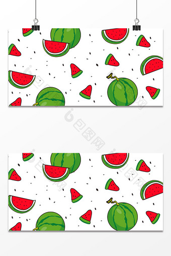 西瓜水果设计背景图片