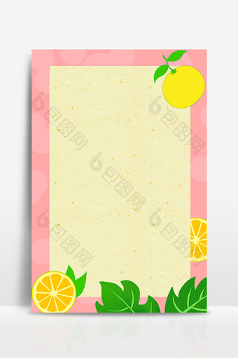 手绘柠檬设计背景图片