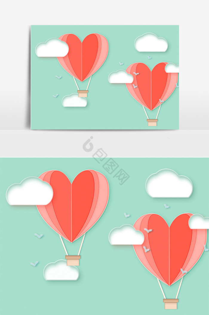 热气球装饰图片