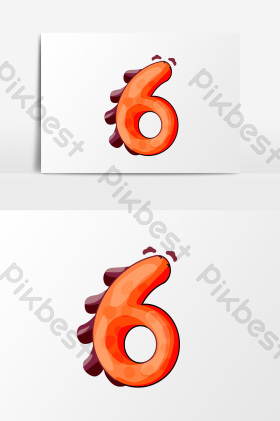 数字6字体-数字6艺术字-【包图网】