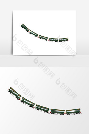 动车火车交通工具设计元素图片