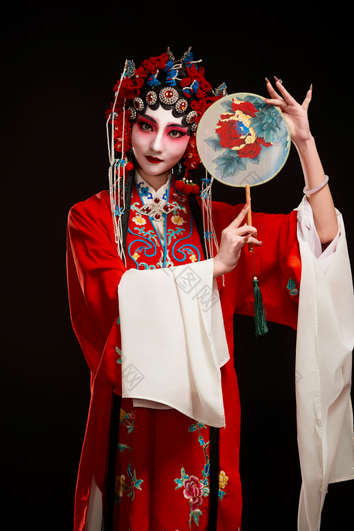 国粹戏曲京剧昆曲青衣旦角形象的中国少女图片-包图网企业站
