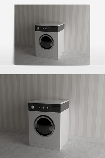 现代流行风款式滚筒洗衣机图片