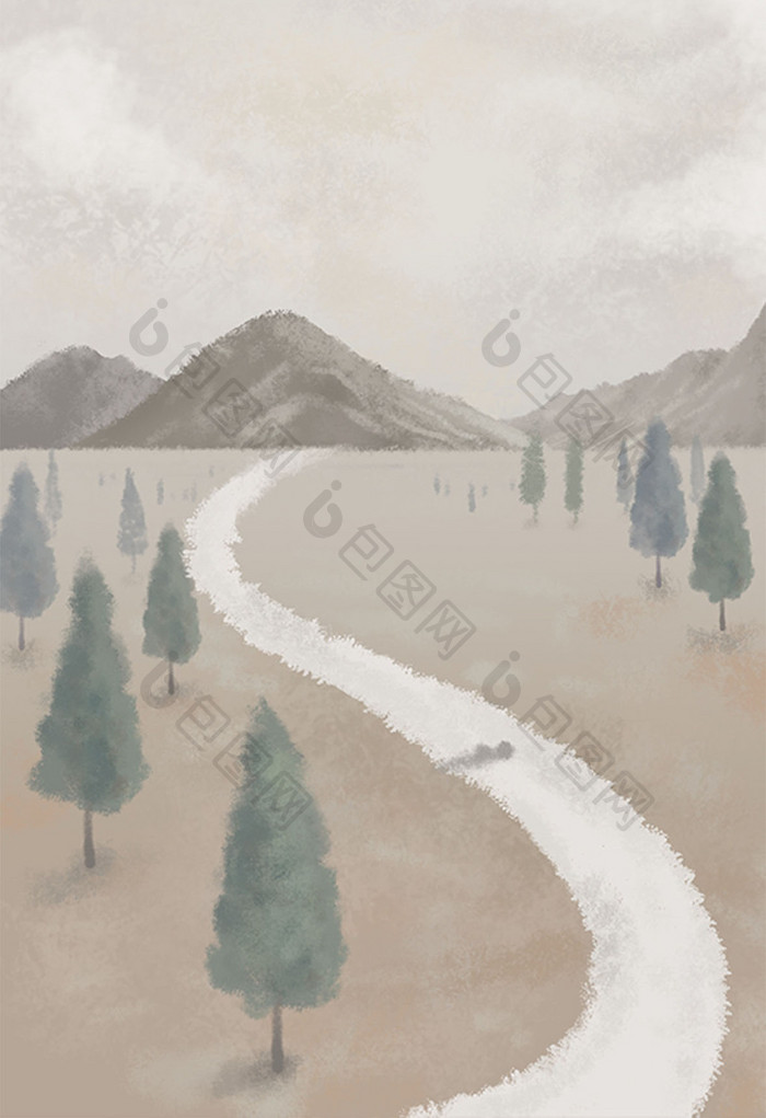卡通漫画山间小路插画 图片下载 包图网 卡通漫画山间小路插画 图片下载 包图网