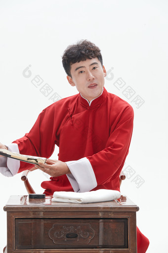 中国传统曲艺相说书人演艺术形象