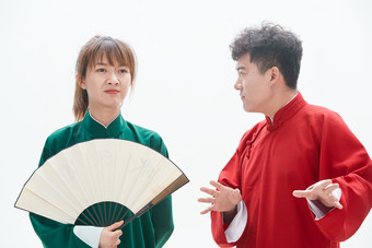 中国传统曲艺对口相声表演艺术形象