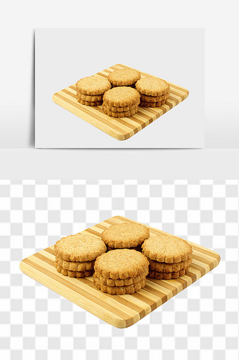 好吃的纤麦饼干设计PSD元素图片