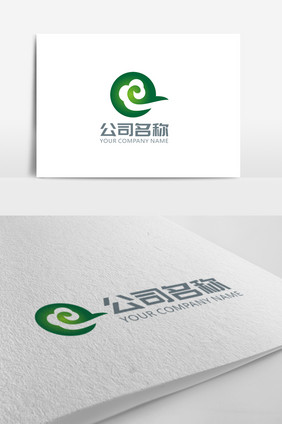 简洁大气玉石图形logo标志