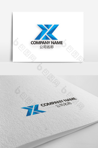 动感时尚X字母logo标志图片