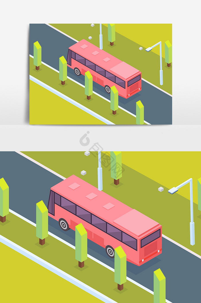 公路公交车图片