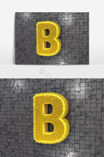 字母B创意字体设计图片